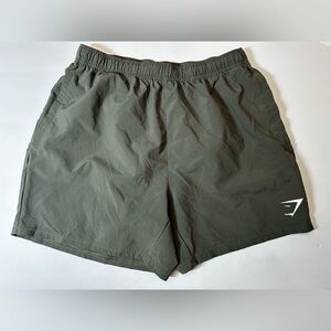 Gymshark‎ Men's Army Green Shorts-5" Inseam